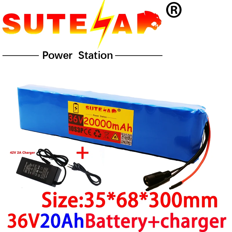 36V Batérie 10S3P 20Ah 42V 18650 lítium-iónová batéria Pre klince elektrické auto požičovňa motorových skúter s 20A BMS 500W