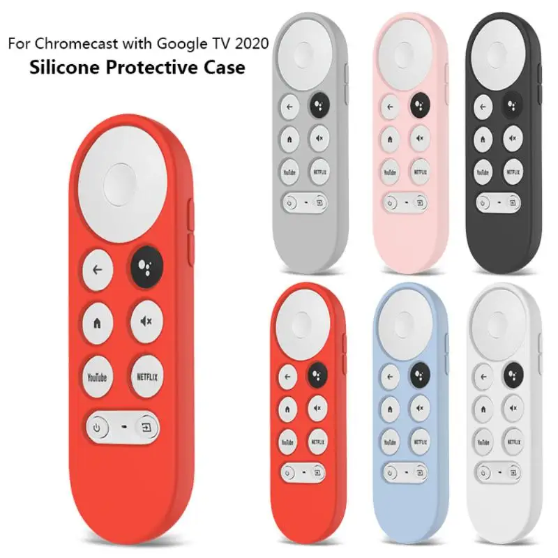 Ochranný Kryt Pre Chromecast S Google TV 2021 Hlas Diaľkové Anti-Stratil Silikónové puzdro Pre Chromecast Príslušenstvo Box