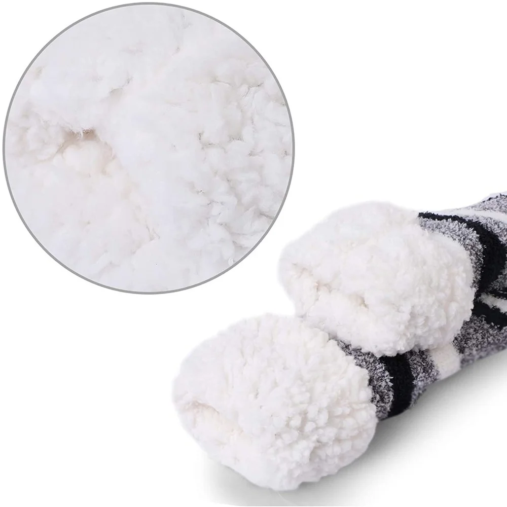 1 Páry Jeseň&Zimné Non-slip Super kvalita Mäkká Mikrovlákna Útulný Spacie Ponožky Fuzzy Teplé Papuče ženy Ponožky Veľkosť 36-40