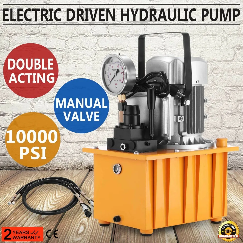 Dvojčinné 10000 PSI Elektrické Riadené Hydraulické Čerpadlo
