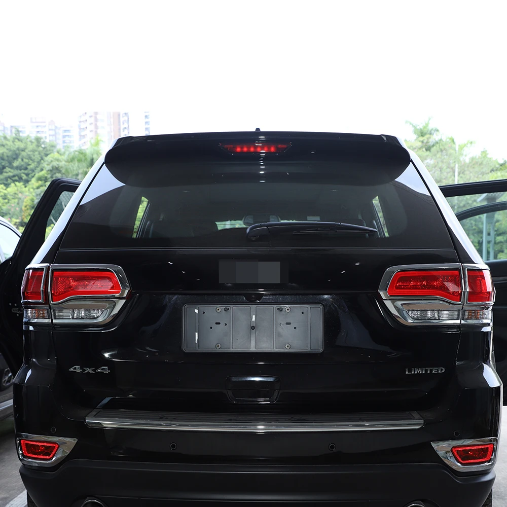 Chrome ABS Zadné zadné Svetlo Lampy Kryt Dekoratívne Výbava vhodný Na Jeep Grand Cherokee-2021 Exteriéru Automobilu Assessoires