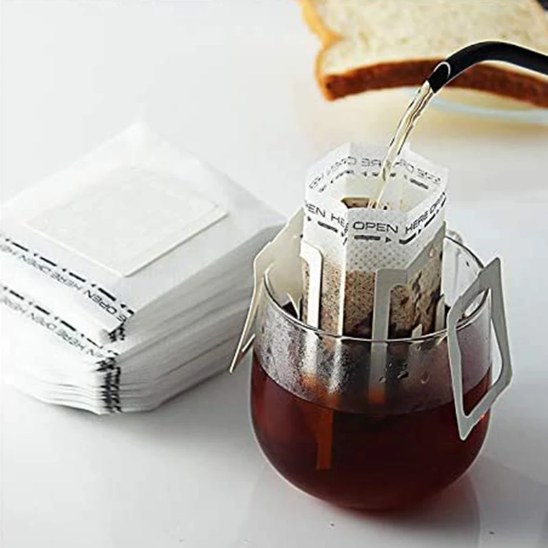 25pcs Kávy Filter Papierové Tašky Jednorazové Odkvapkávaniu Kávy Taška Prenosná Visí Ucho Štýlovo Espresso Kávy Príslušenstvo Čaj Infuser Nástroj