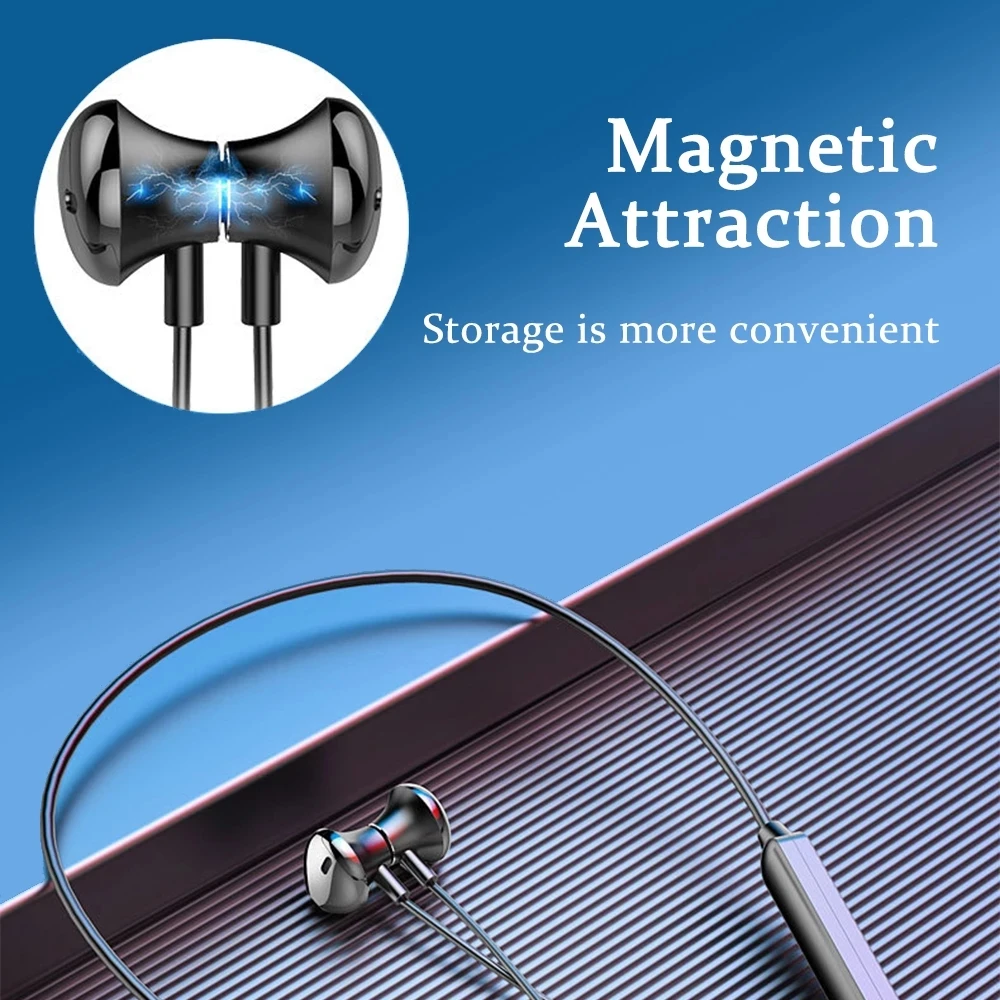 Magnetické Bezdrôtová 5.0 Slúchadlá Neckband Športové Stereo Headset, Handsfree Slúchadlá Slúchadlá S Mikrofónom Pre Všetky Telefóny