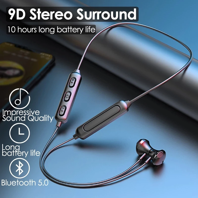 Magnetické Bezdrôtová 5.0 Slúchadlá Neckband Športové Stereo Headset, Handsfree Slúchadlá Slúchadlá S Mikrofónom Pre Všetky Telefóny