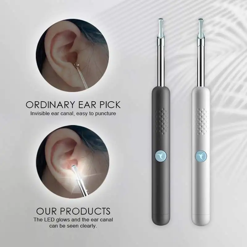 1pc ušného mazu Nástroj pre Odstránenie Bezdrôtový Smart Visual R1 Endoskopu Ucho Vybrať HD ušného mazu ODSTRAŇOVAČ WIFI Pripojenie Príslušenstva
