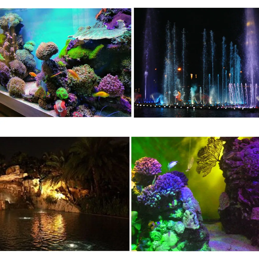 12V RGB LED Podvodná Svetla 36LED Vodotesný IP68 Akvárium Pozornosti Plávanie Bazén, Fontány Rybník Nádrž Svetlo pre Krajinu Dekor
