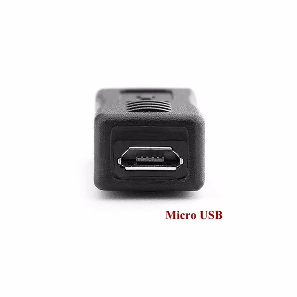 2ks Čierna, Micro USB Samicu na Mini USB Muž Adaptér Nabíjačky Converter Adaptér Drop Shipping