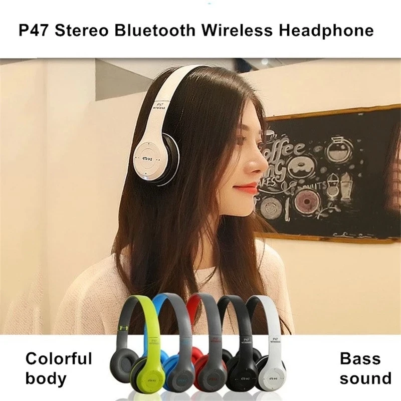 Bezdrôtové Slúchadlá 5.0 Bluetooth Herné Cez Ucho Hi-Fi Stereo, Skladacie Slúchadlá So Zabudovaným Mikrofónom Pre IPhone Huawei Xiao