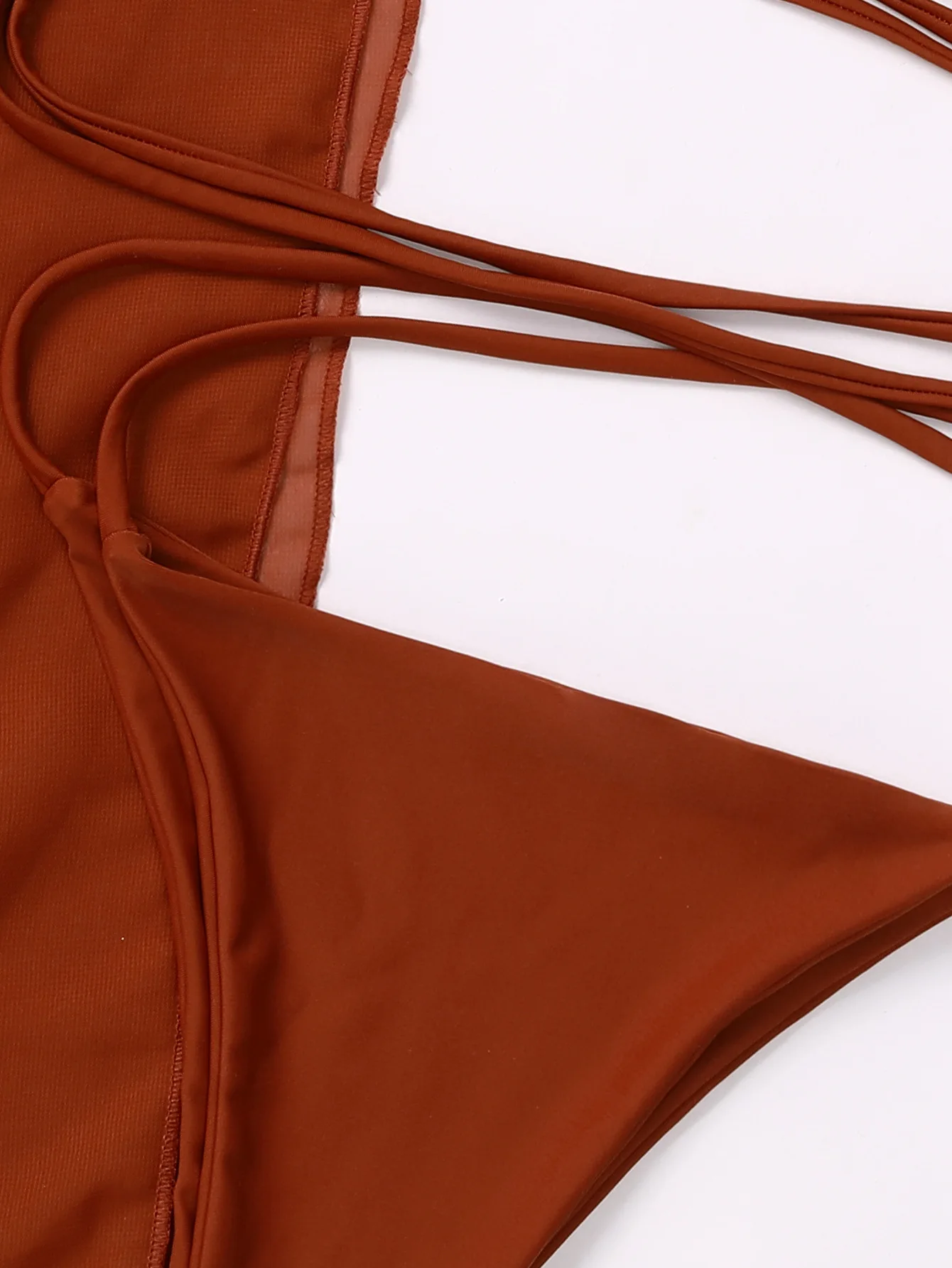 Tri-Dielny Oblek Bikini Šifón Zakryť Šaty, Plavky Ženy 2021 Monokiny Maillot Femme Maio Biquini Mujer Banador Badpak