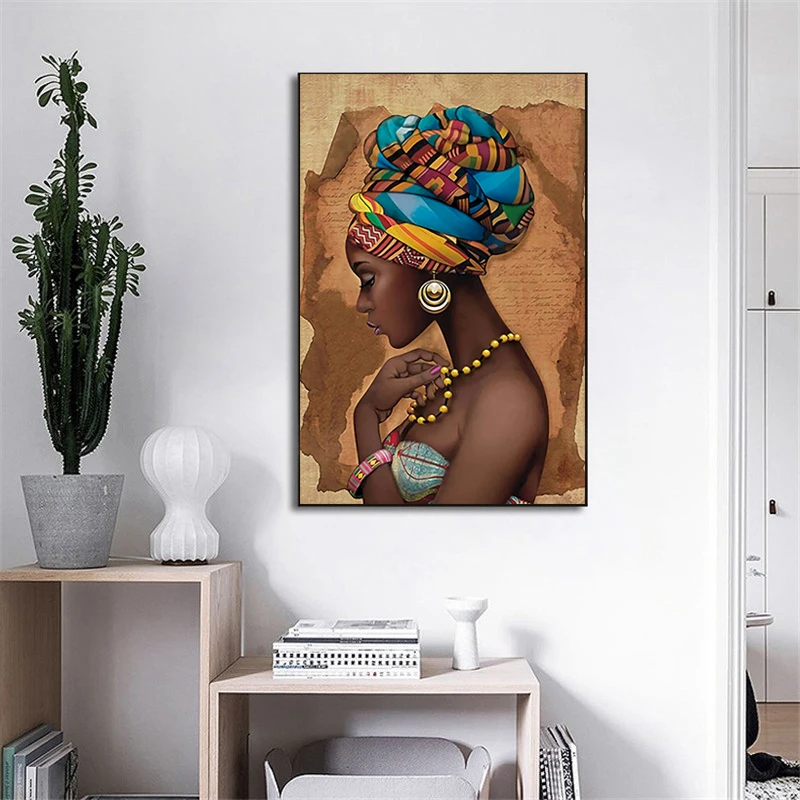 Nové Čierne Sexy Iovers Modernej Africkej Ženy, Dekoratívne Steny Plagát Módne Deauty Obrázok Nordic Štýl