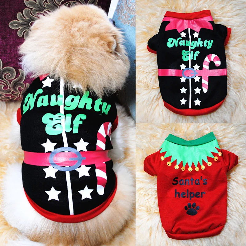 Mäkké Útulný Vianočný Kostým Krátky Rukáv Malé Psie Oblečenie, Tričko Šteňa Príslušenstvo, Domáce Zvieratá Sveter Zime Teplé Coral Fleece Trvanlivé