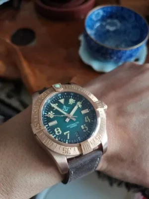 Hruodland Najnovšie Bronz pánske hodinky Sapphire Crystal 20ATM Automatické Potápačské Náramkové hodinky pre Mužov Svetelný NH35 Mechanické Hodinky