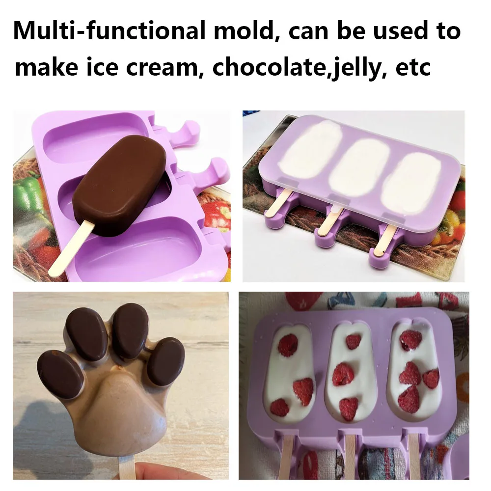 Ice Cream Formy Popsicle Formy DIY Domáce Cartoon Ice Cream Popsicle výrobník Ľadu Plesne Na Domácej Kuchyni DIY Potravín